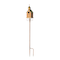 Glitzhome® 4ft. Faux Copper Distressed Metal Church Birdhouse with Stake